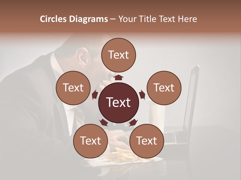 Hamburger Career Drink PowerPoint Template