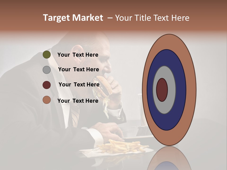 Hamburger Career Drink PowerPoint Template