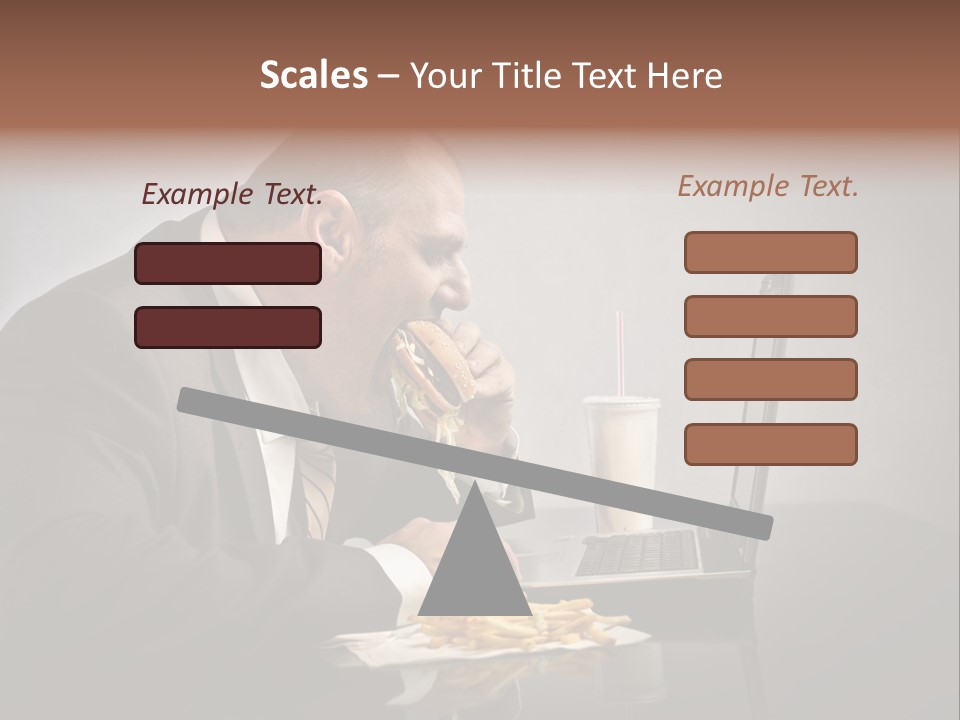 Hamburger Career Drink PowerPoint Template