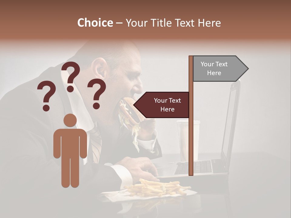 Hamburger Career Drink PowerPoint Template