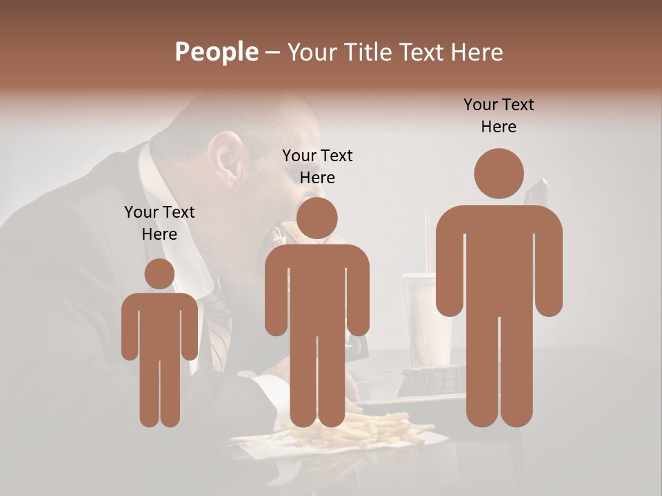 Hamburger Career Drink PowerPoint Template