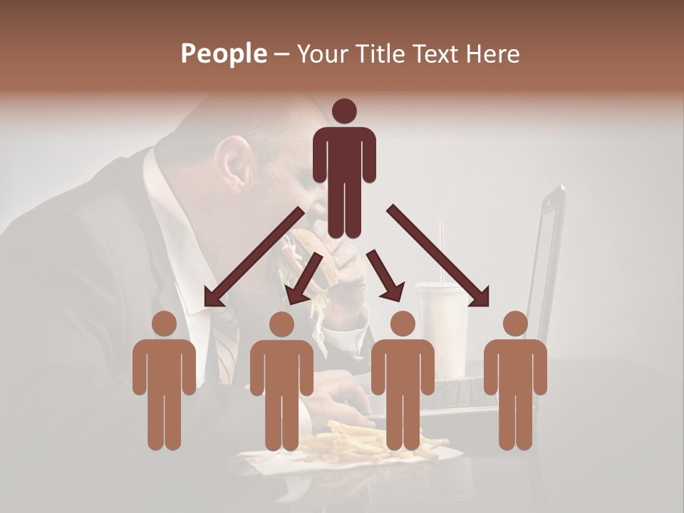 Hamburger Career Drink PowerPoint Template