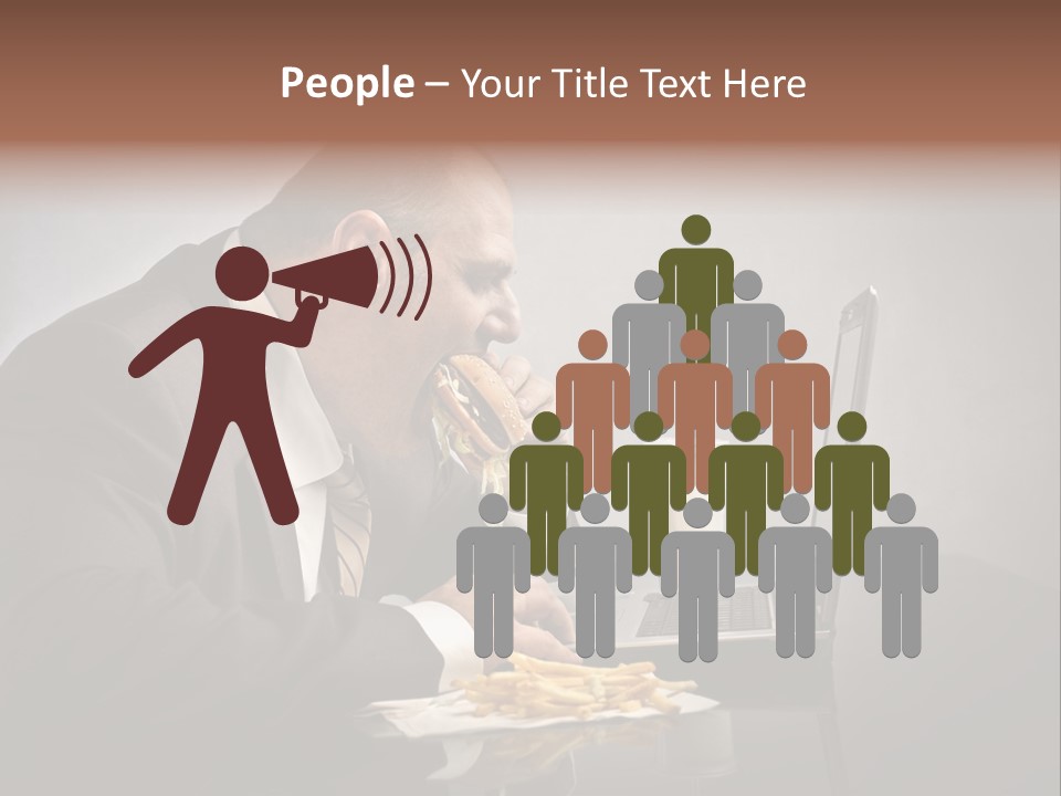 Hamburger Career Drink PowerPoint Template