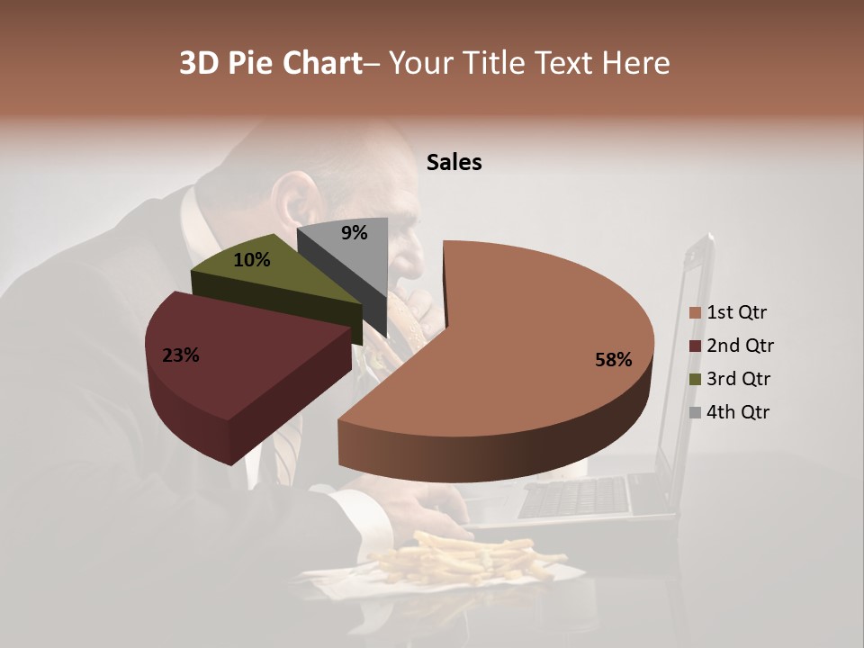 Hamburger Career Drink PowerPoint Template