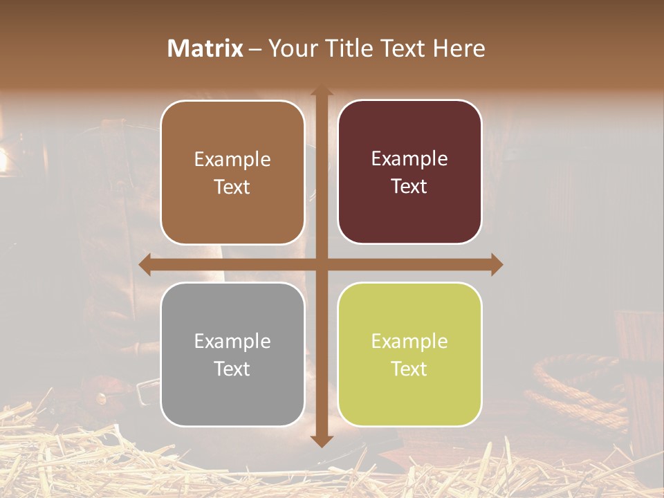 Oil Leather Vintage PowerPoint Template