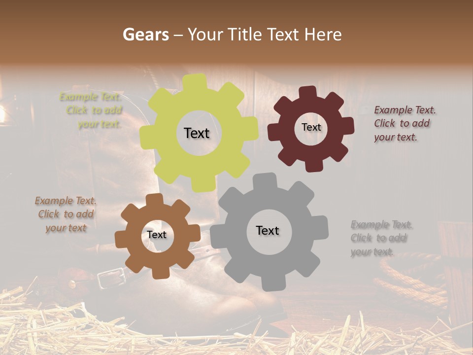 Oil Leather Vintage PowerPoint Template