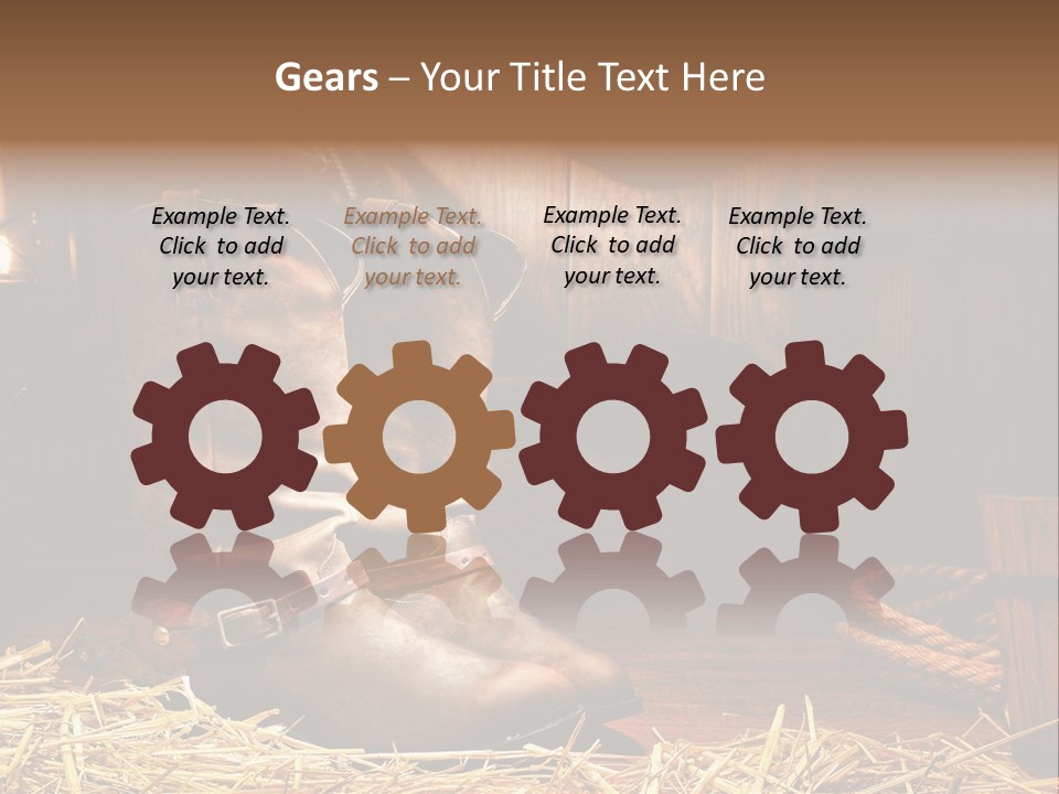 Oil Leather Vintage PowerPoint Template