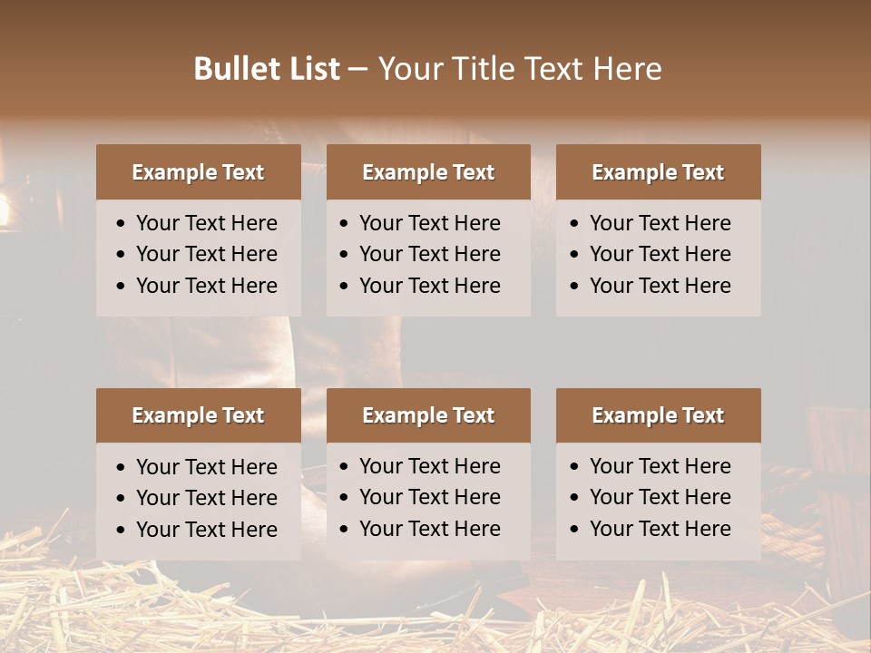 Oil Leather Vintage PowerPoint Template