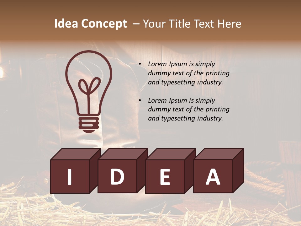 Oil Leather Vintage PowerPoint Template