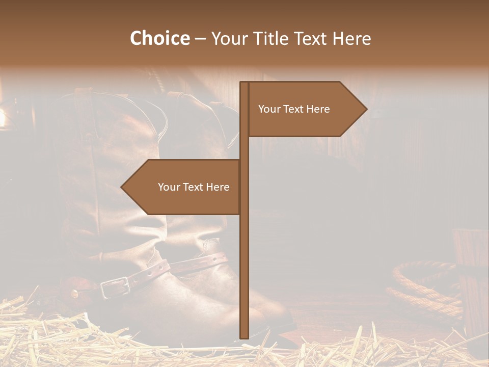 Oil Leather Vintage PowerPoint Template