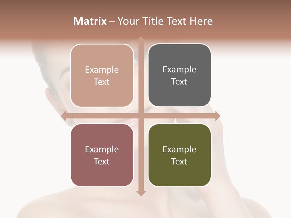 Clean Face Woman Cosmetics PowerPoint Template