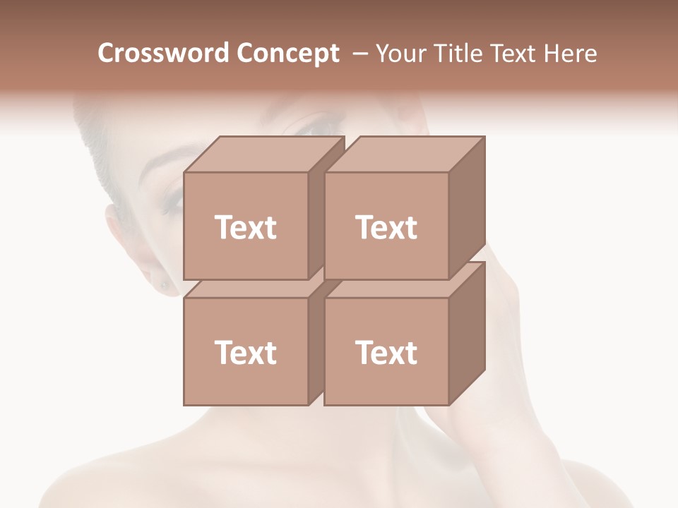 Clean Face Woman Cosmetics PowerPoint Template