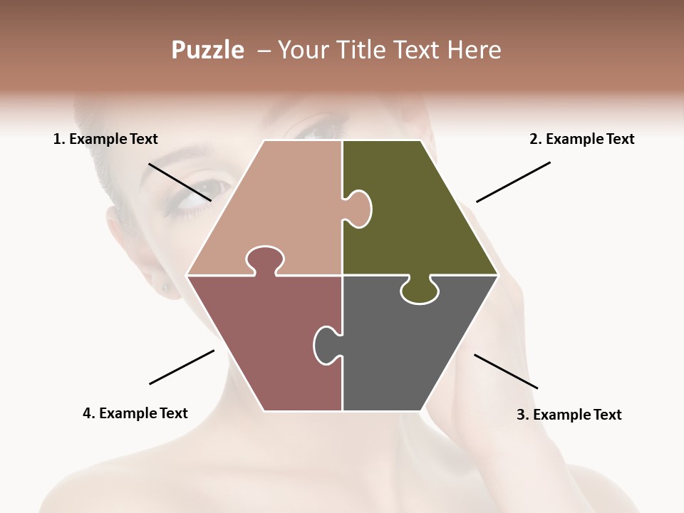 Clean Face Woman Cosmetics PowerPoint Template