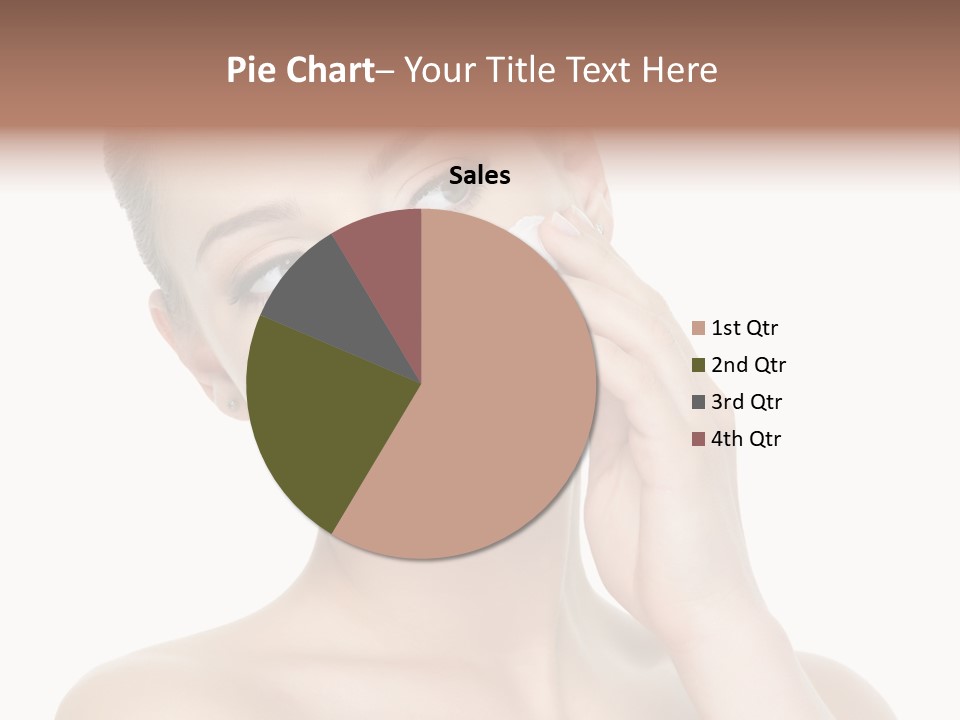 Clean Face Woman Cosmetics PowerPoint Template