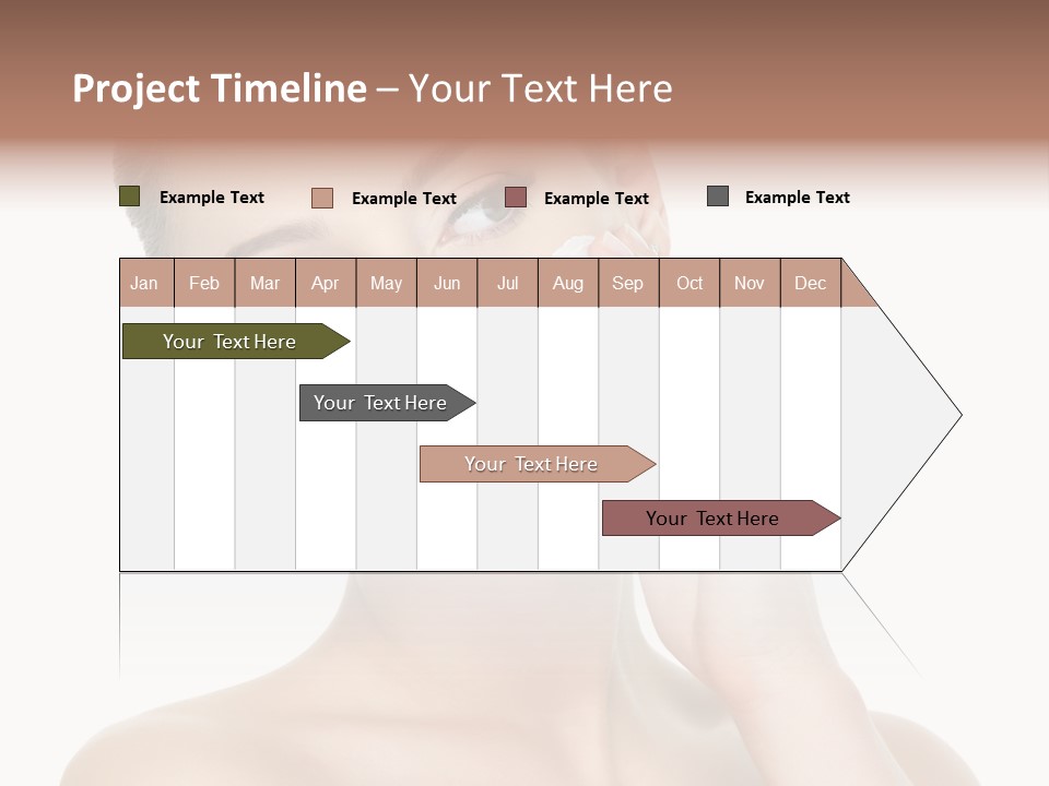 Clean Face Woman Cosmetics PowerPoint Template