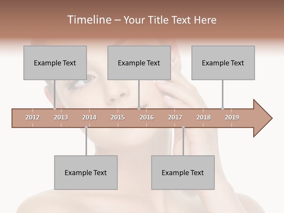 Clean Face Woman Cosmetics PowerPoint Template