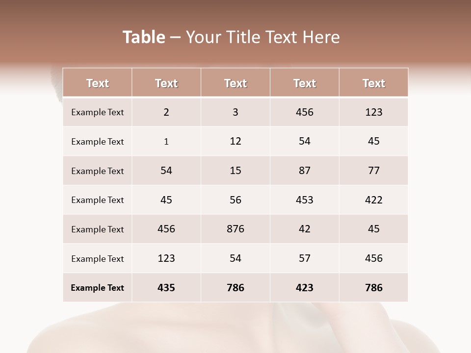 Clean Face Woman Cosmetics PowerPoint Template