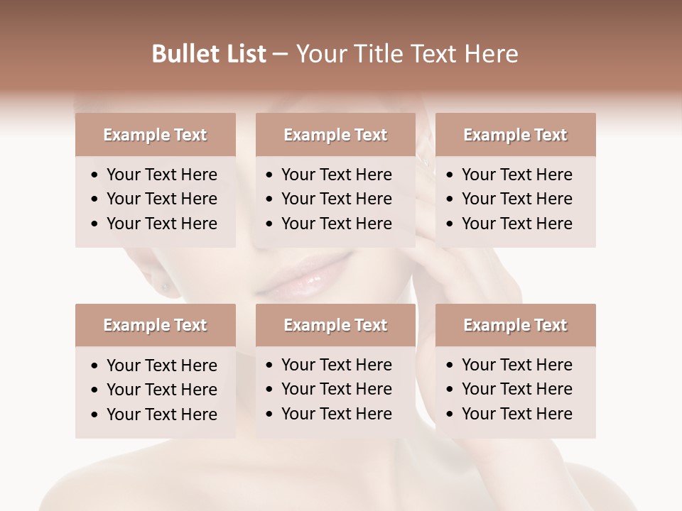 Clean Face Woman Cosmetics PowerPoint Template