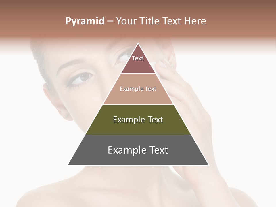 Clean Face Woman Cosmetics PowerPoint Template