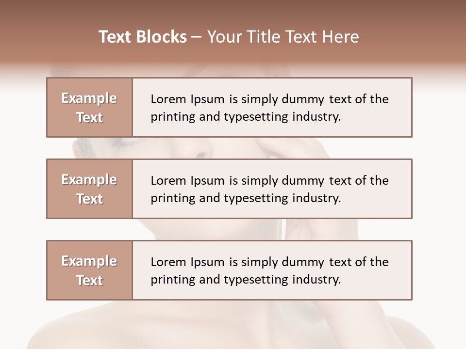 Clean Face Woman Cosmetics PowerPoint Template