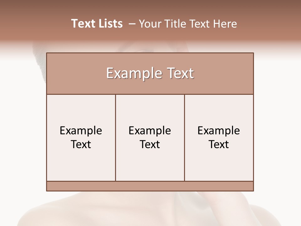 Clean Face Woman Cosmetics PowerPoint Template