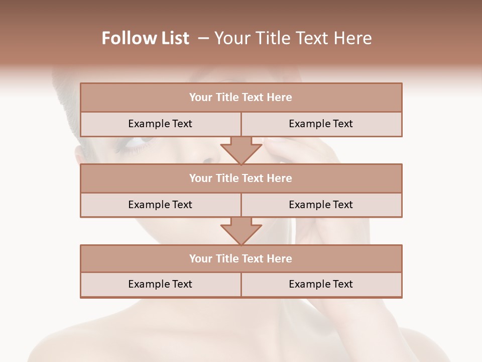 Clean Face Woman Cosmetics PowerPoint Template