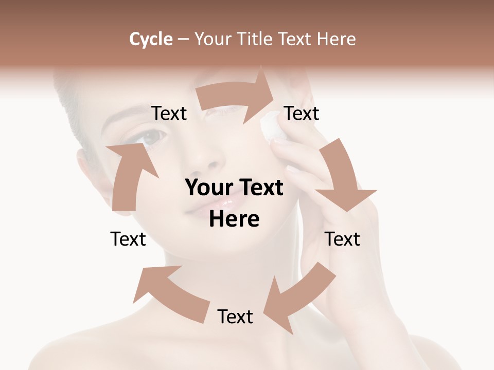 Clean Face Woman Cosmetics PowerPoint Template