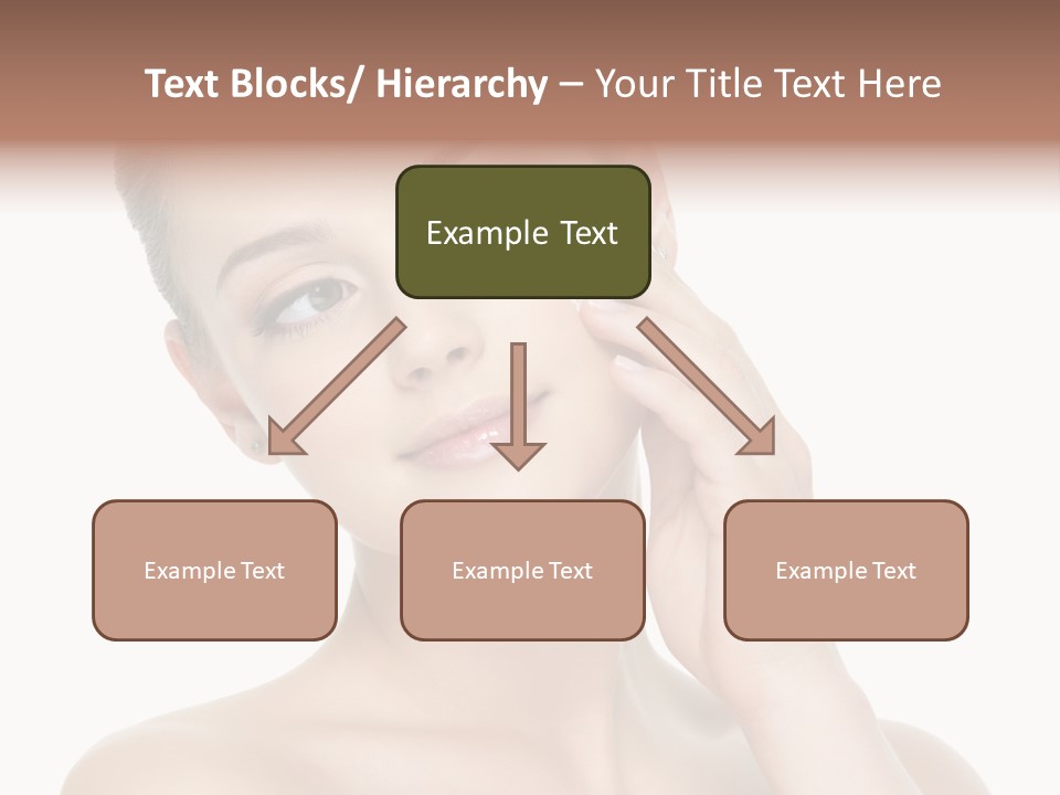 Clean Face Woman Cosmetics PowerPoint Template