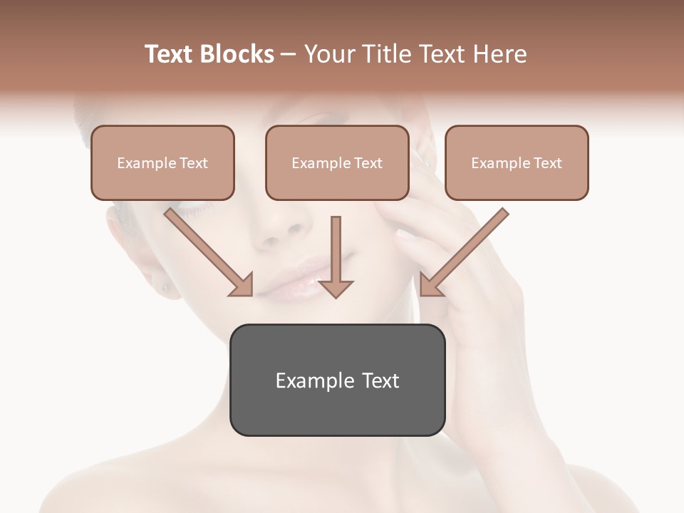 Clean Face Woman Cosmetics PowerPoint Template