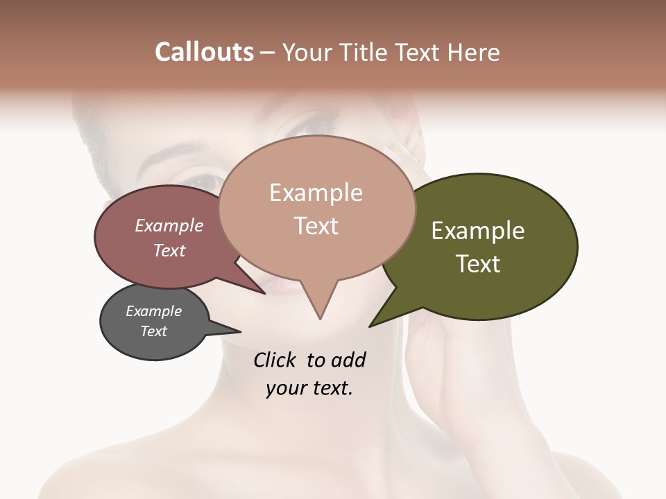 Clean Face Woman Cosmetics PowerPoint Template