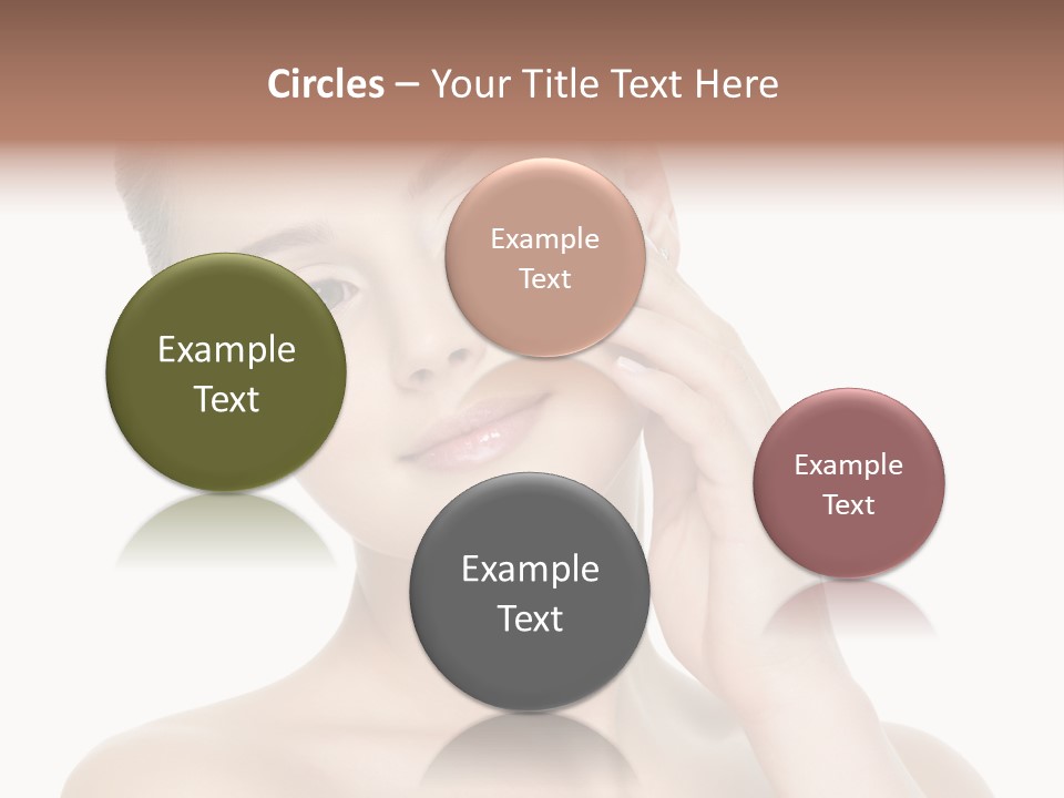 Clean Face Woman Cosmetics PowerPoint Template