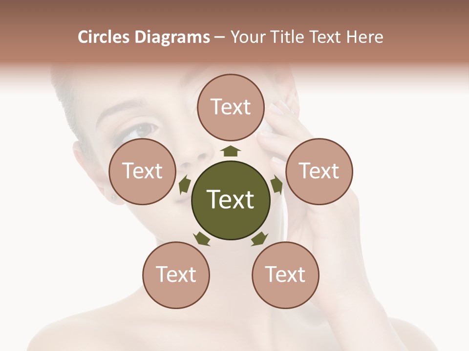 Clean Face Woman Cosmetics PowerPoint Template