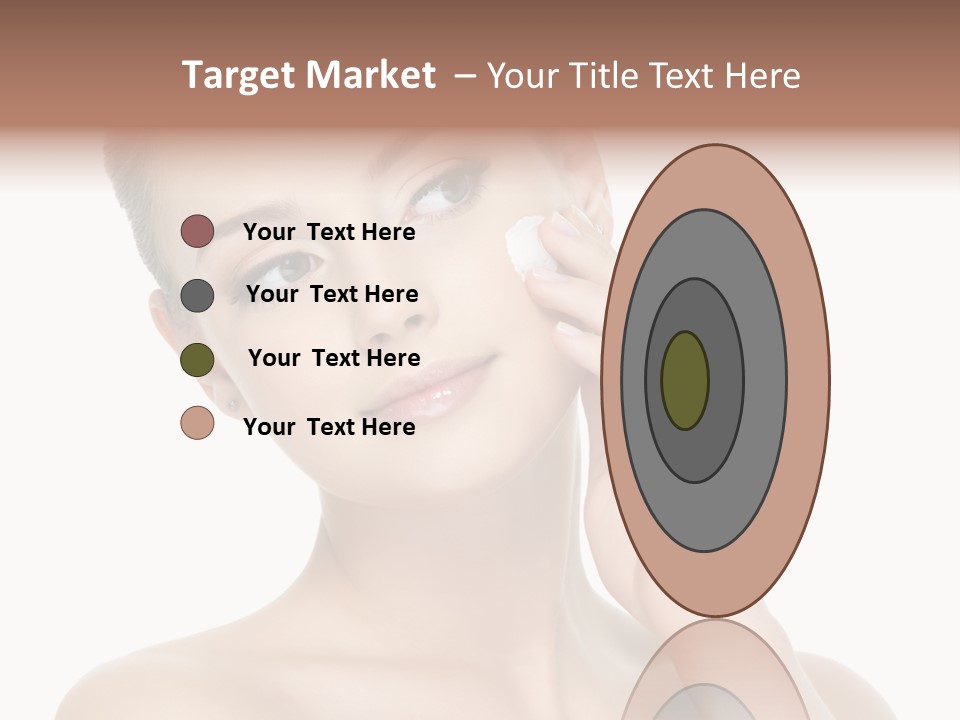 Clean Face Woman Cosmetics PowerPoint Template