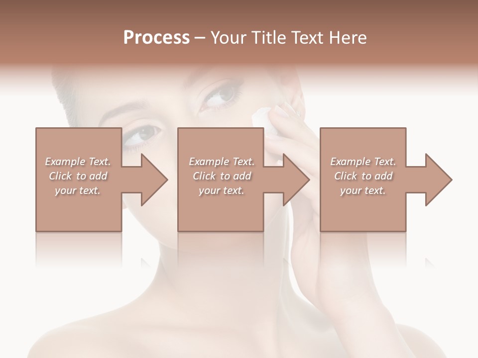 Clean Face Woman Cosmetics PowerPoint Template