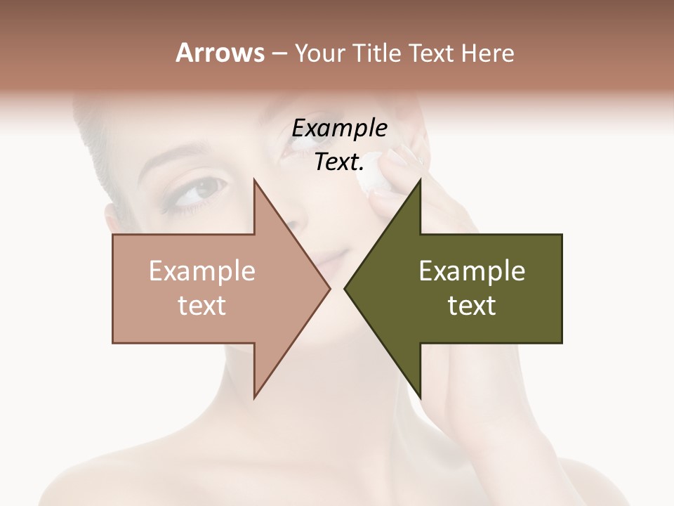 Clean Face Woman Cosmetics PowerPoint Template