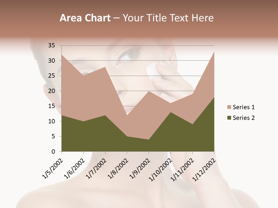 Clean Face Woman Cosmetics PowerPoint Template