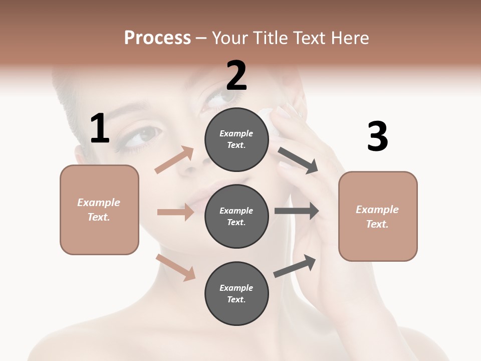 Clean Face Woman Cosmetics PowerPoint Template