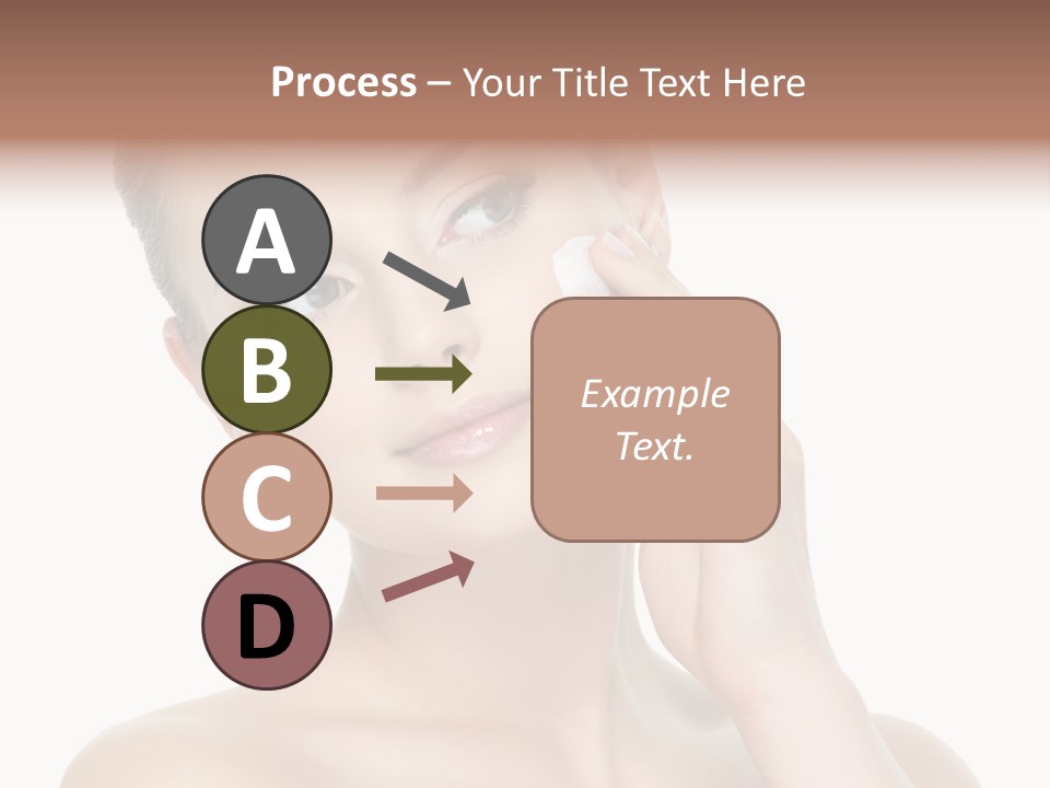 Clean Face Woman Cosmetics PowerPoint Template