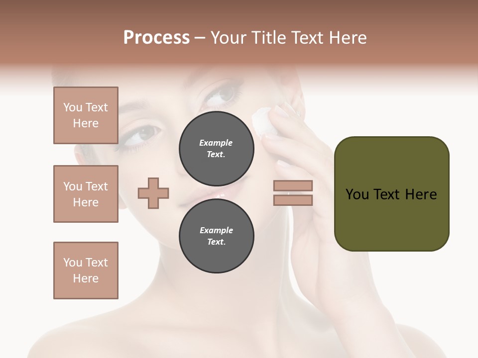 Clean Face Woman Cosmetics PowerPoint Template
