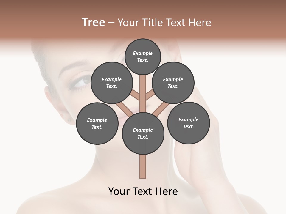 Clean Face Woman Cosmetics PowerPoint Template
