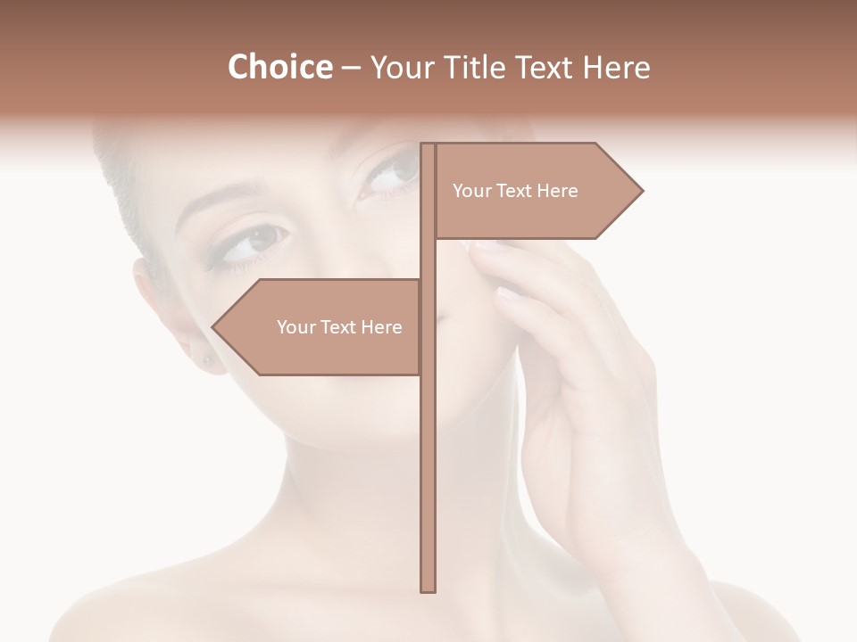 Clean Face Woman Cosmetics PowerPoint Template