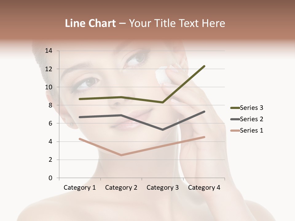 Clean Face Woman Cosmetics PowerPoint Template