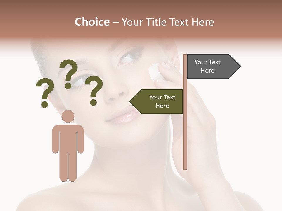 Clean Face Woman Cosmetics PowerPoint Template