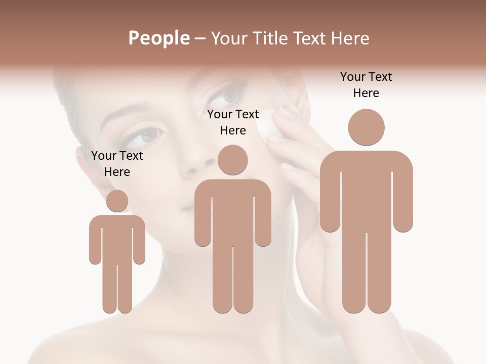 Clean Face Woman Cosmetics PowerPoint Template