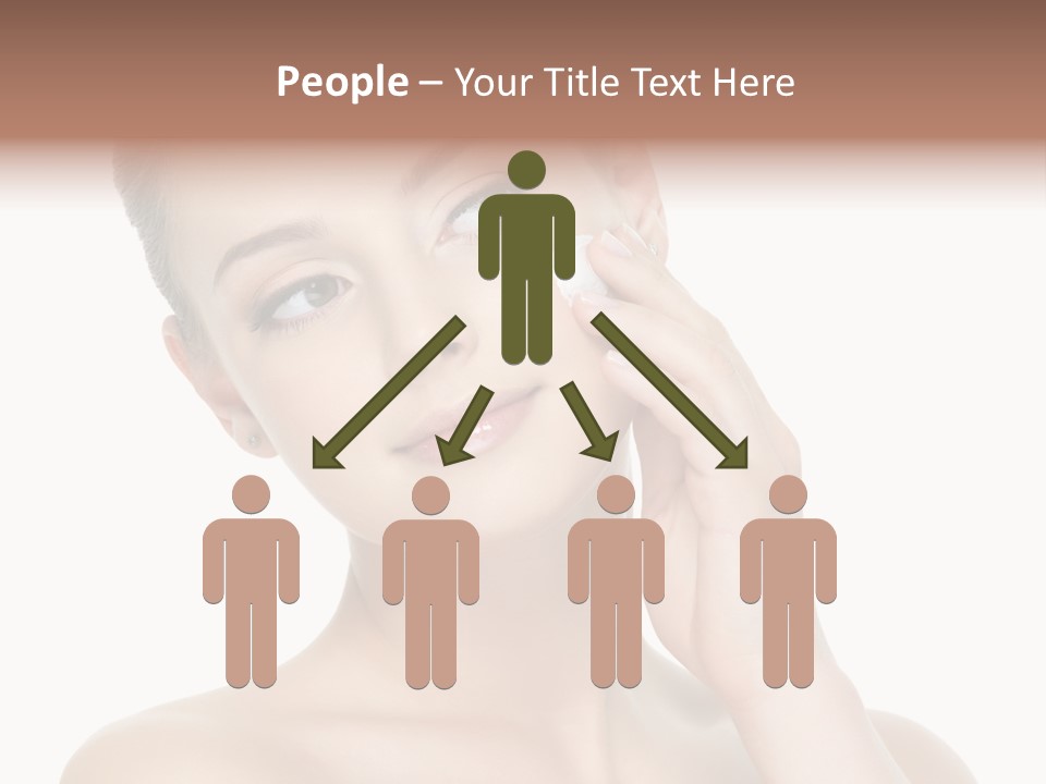 Clean Face Woman Cosmetics PowerPoint Template