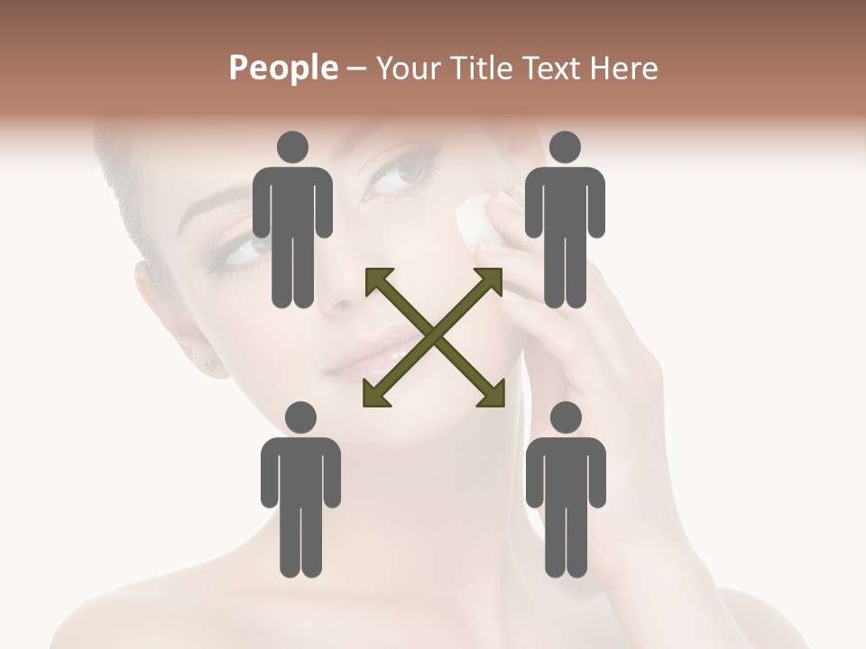 Clean Face Woman Cosmetics PowerPoint Template