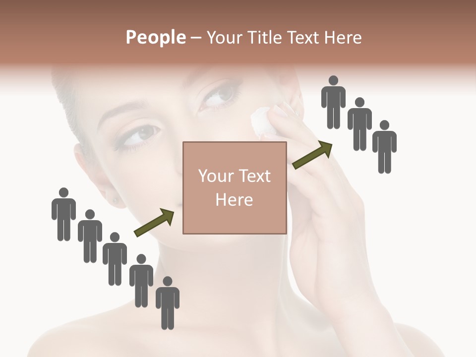 Clean Face Woman Cosmetics PowerPoint Template