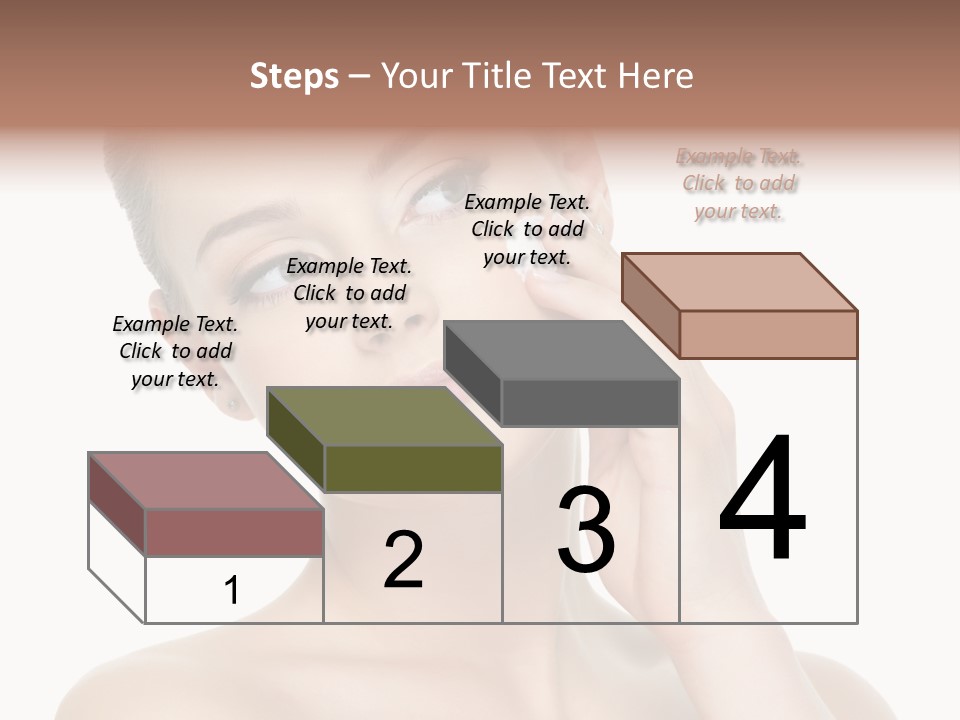 Clean Face Woman Cosmetics PowerPoint Template