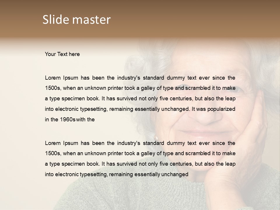 Old S Disabled PowerPoint Template