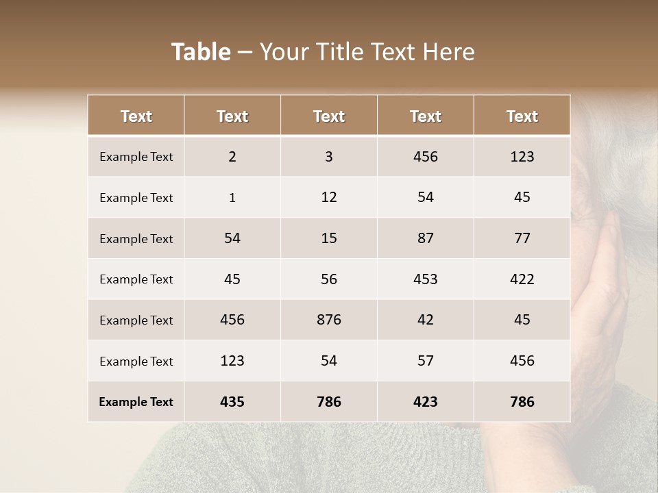 Old S Disabled PowerPoint Template